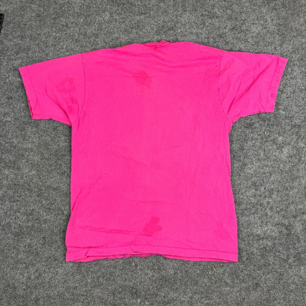 Fruit of the Loom T-Shirt Mens Size XL Pink CMN Telethon Graphic Vintage USA